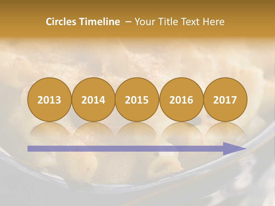 Dish Of Macaroni Cheese PowerPoint Template