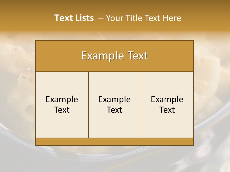 Dish Of Macaroni Cheese PowerPoint Template
