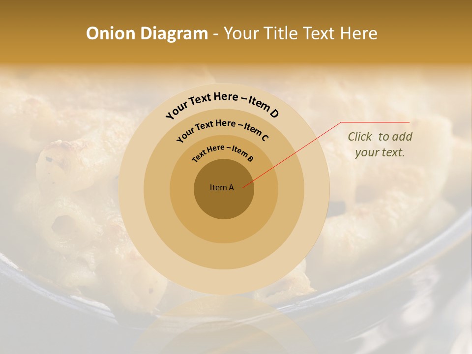 Dish Of Macaroni Cheese PowerPoint Template