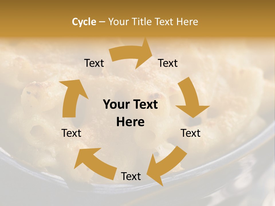 Dish Of Macaroni Cheese PowerPoint Template
