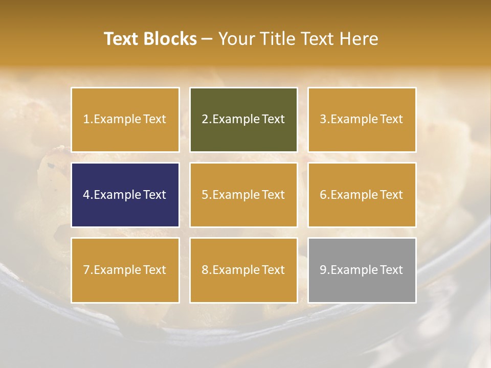 Dish Of Macaroni Cheese PowerPoint Template