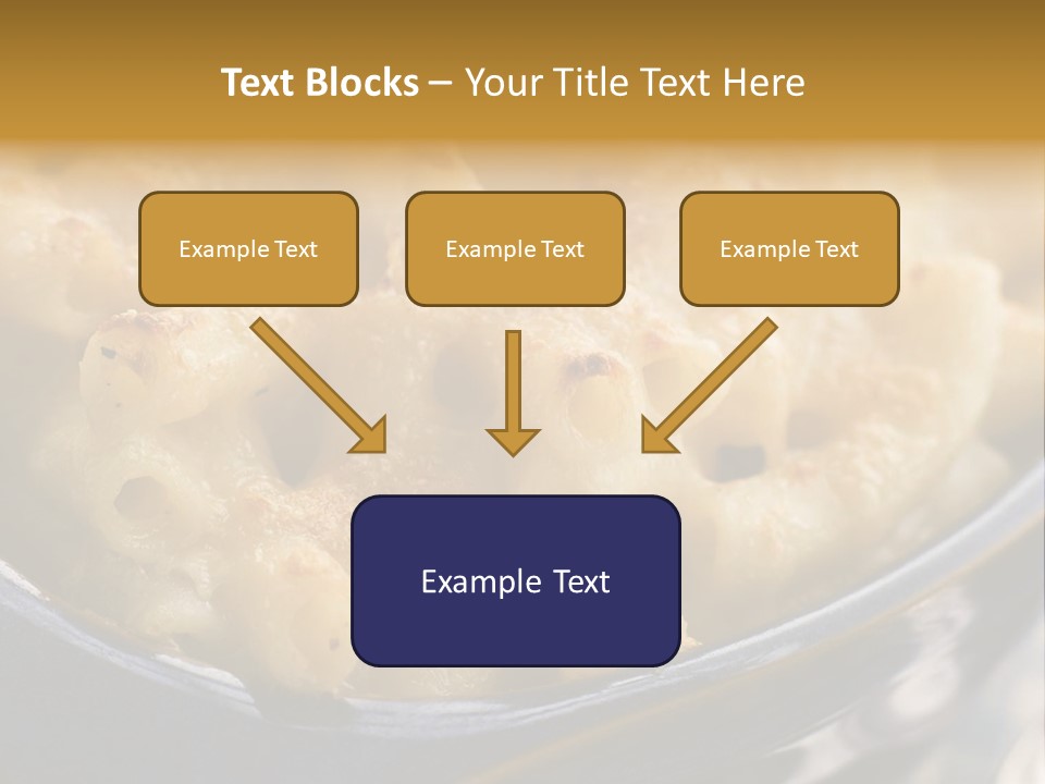 Dish Of Macaroni Cheese PowerPoint Template