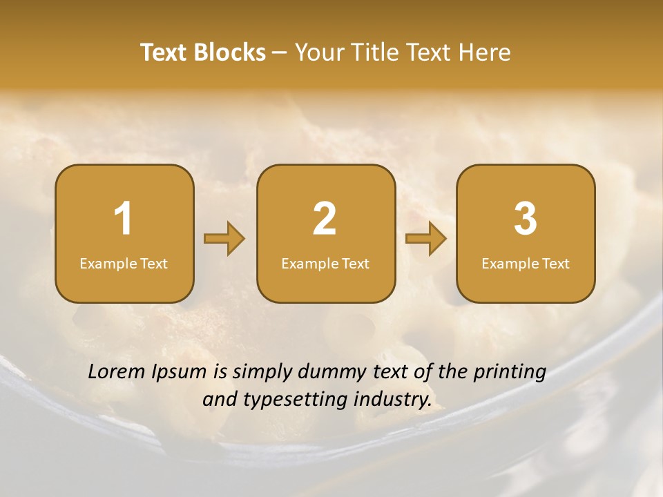 Dish Of Macaroni Cheese PowerPoint Template