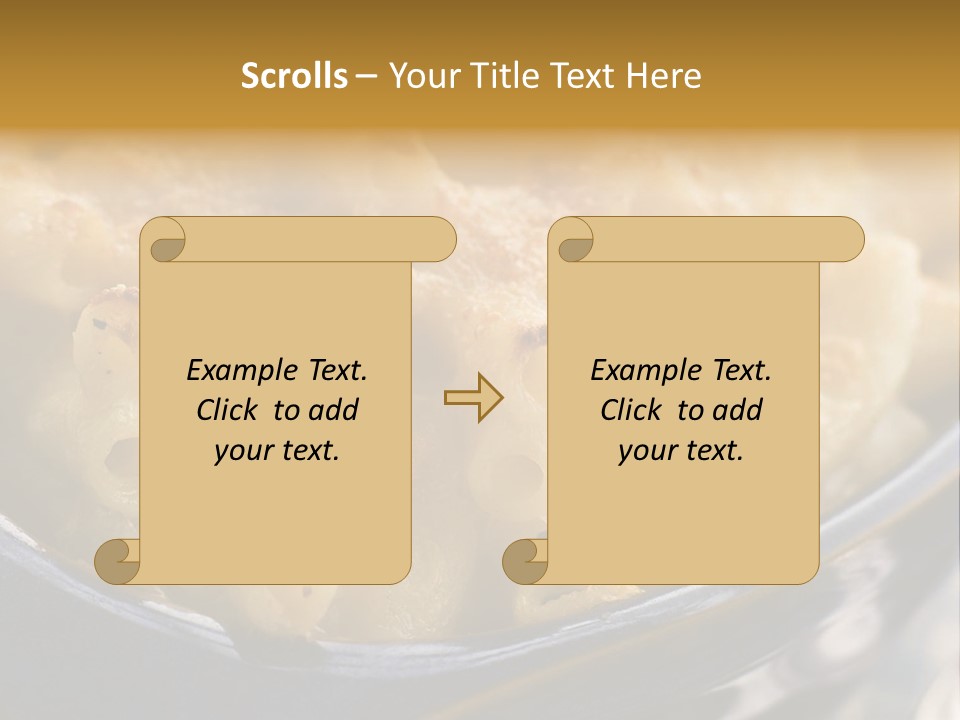 Dish Of Macaroni Cheese PowerPoint Template