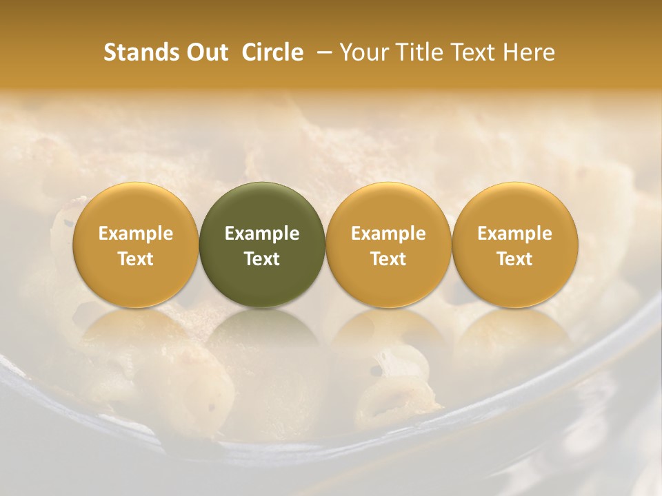 Dish Of Macaroni Cheese PowerPoint Template