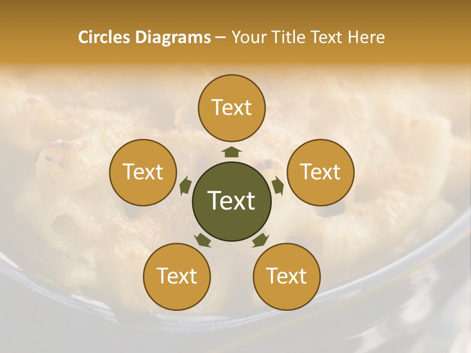 Dish Of Macaroni Cheese PowerPoint Template