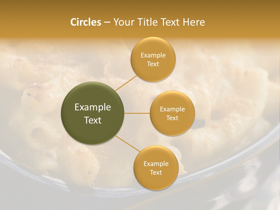 Dish Of Macaroni Cheese PowerPoint Template