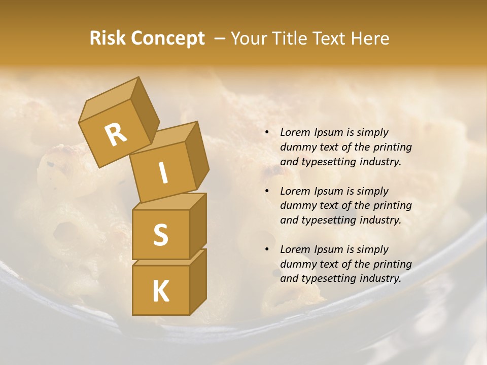 Dish Of Macaroni Cheese PowerPoint Template