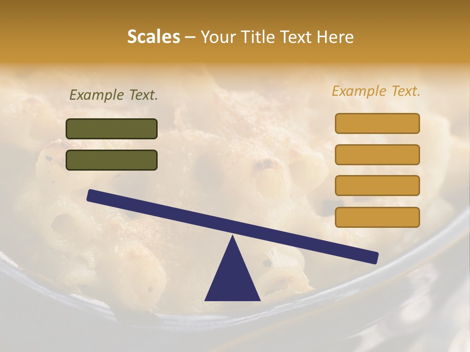 Dish Of Macaroni Cheese PowerPoint Template