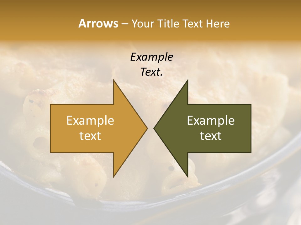 Dish Of Macaroni Cheese PowerPoint Template