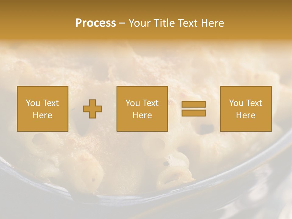 Dish Of Macaroni Cheese PowerPoint Template