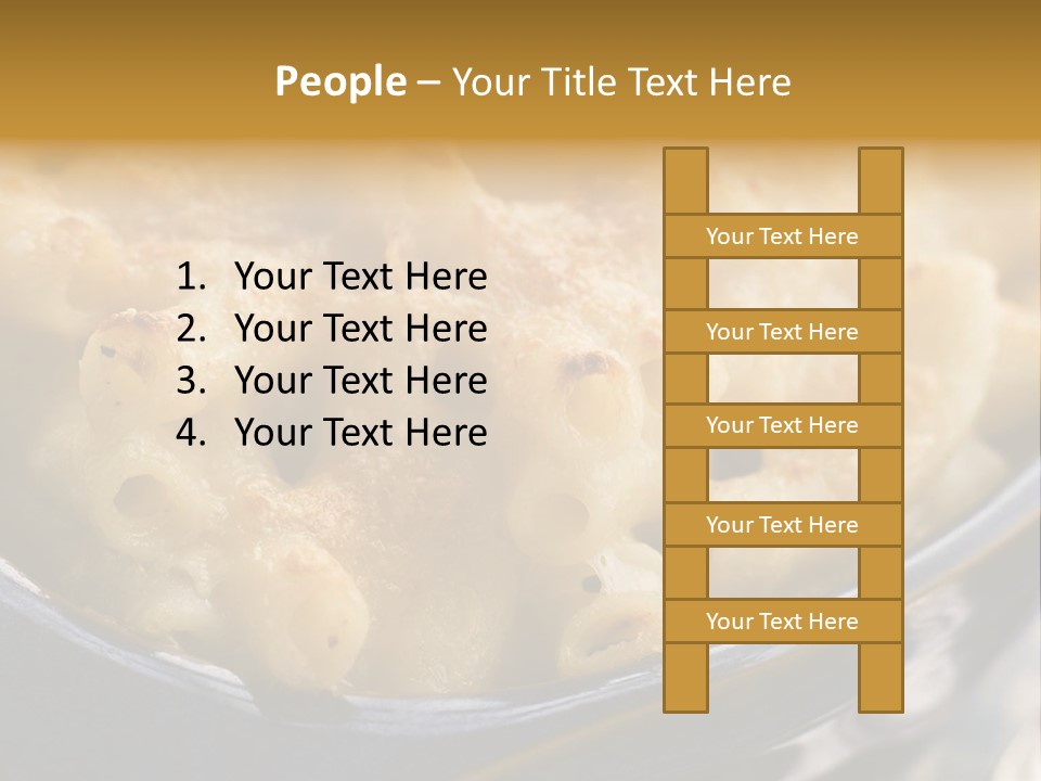 Dish Of Macaroni Cheese PowerPoint Template