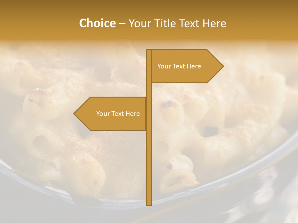 Dish Of Macaroni Cheese PowerPoint Template