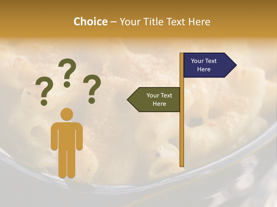 Dish Of Macaroni Cheese PowerPoint Template