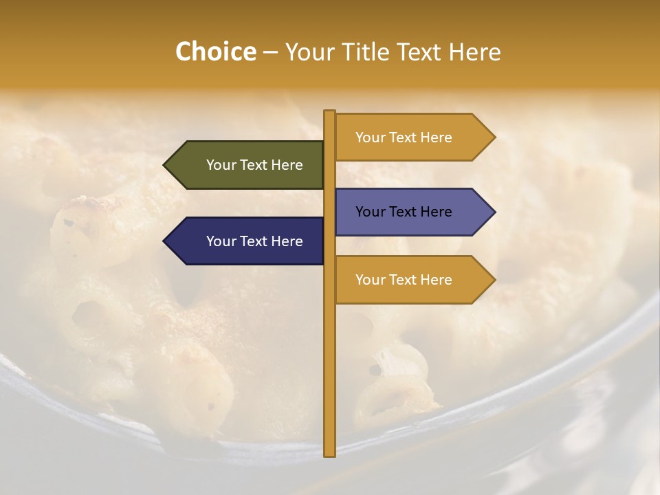 Dish Of Macaroni Cheese PowerPoint Template