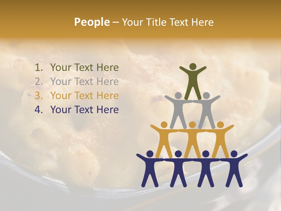 Dish Of Macaroni Cheese PowerPoint Template