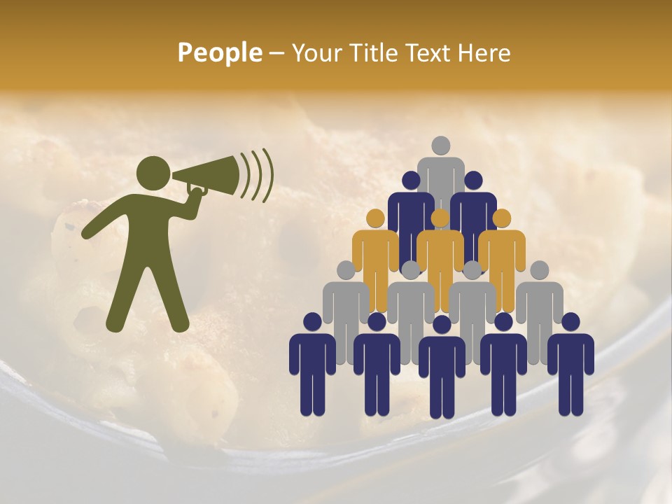 Dish Of Macaroni Cheese PowerPoint Template