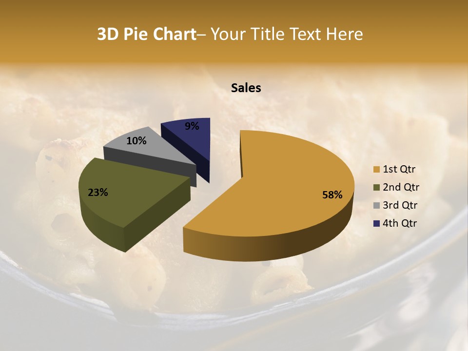 Dish Of Macaroni Cheese PowerPoint Template