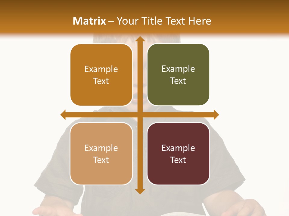 Little Boy Hard At Work PowerPoint Template