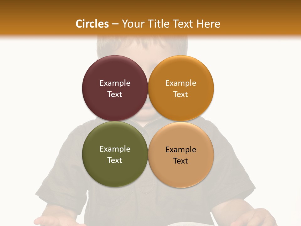 Little Boy Hard At Work PowerPoint Template