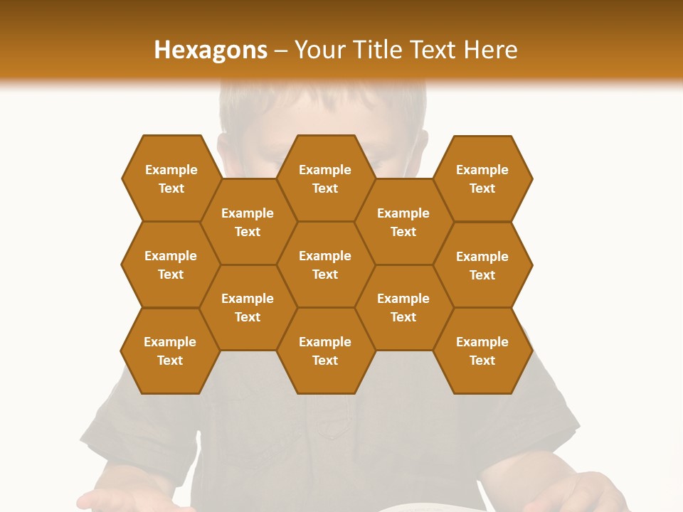 Little Boy Hard At Work PowerPoint Template