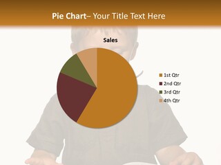 Little Boy Hard At Work PowerPoint Template