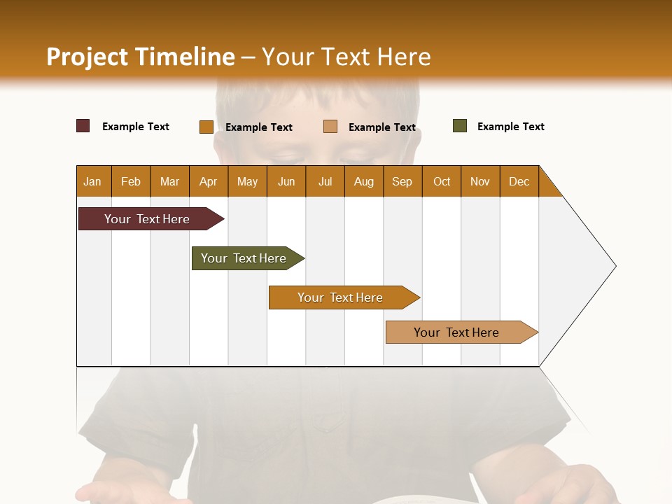 Little Boy Hard At Work PowerPoint Template