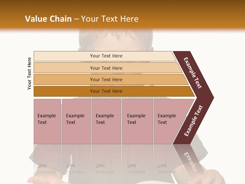 Little Boy Hard At Work PowerPoint Template