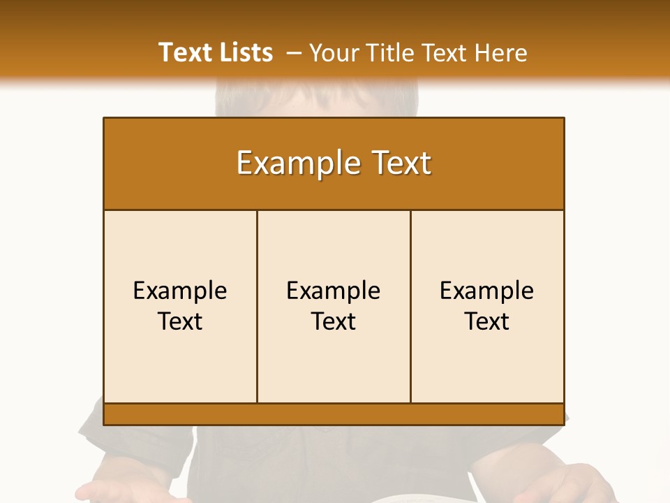 Little Boy Hard At Work PowerPoint Template