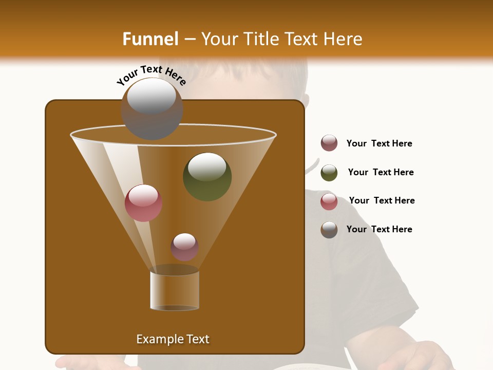 Little Boy Hard At Work PowerPoint Template