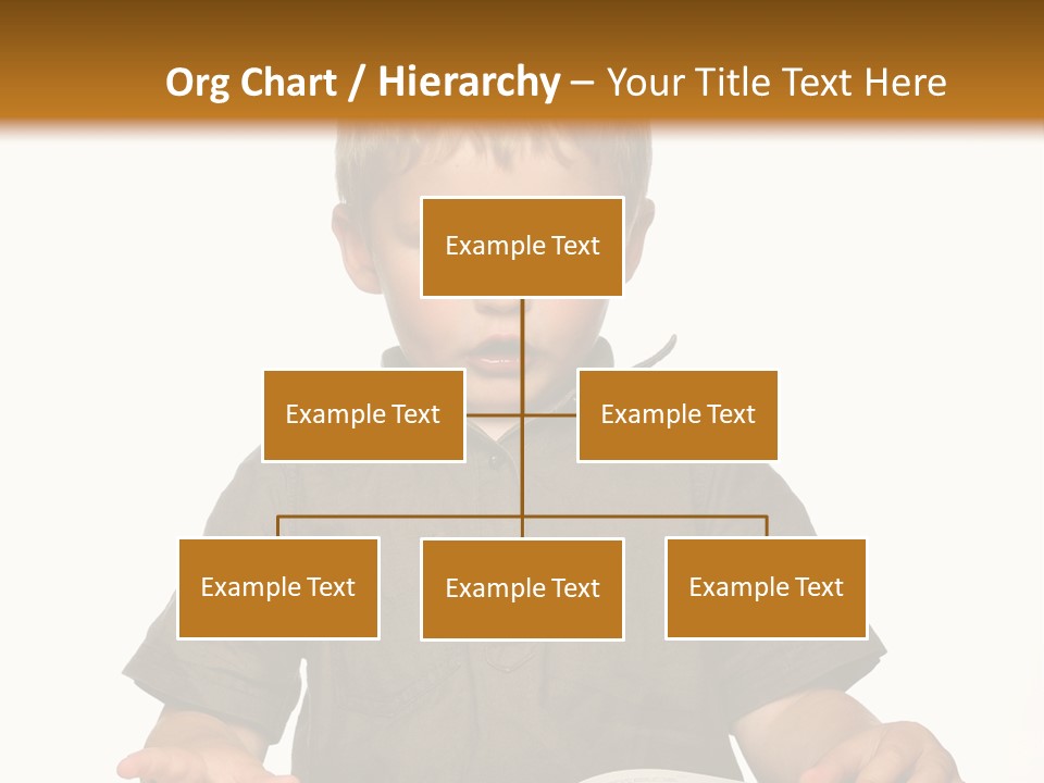 Little Boy Hard At Work PowerPoint Template
