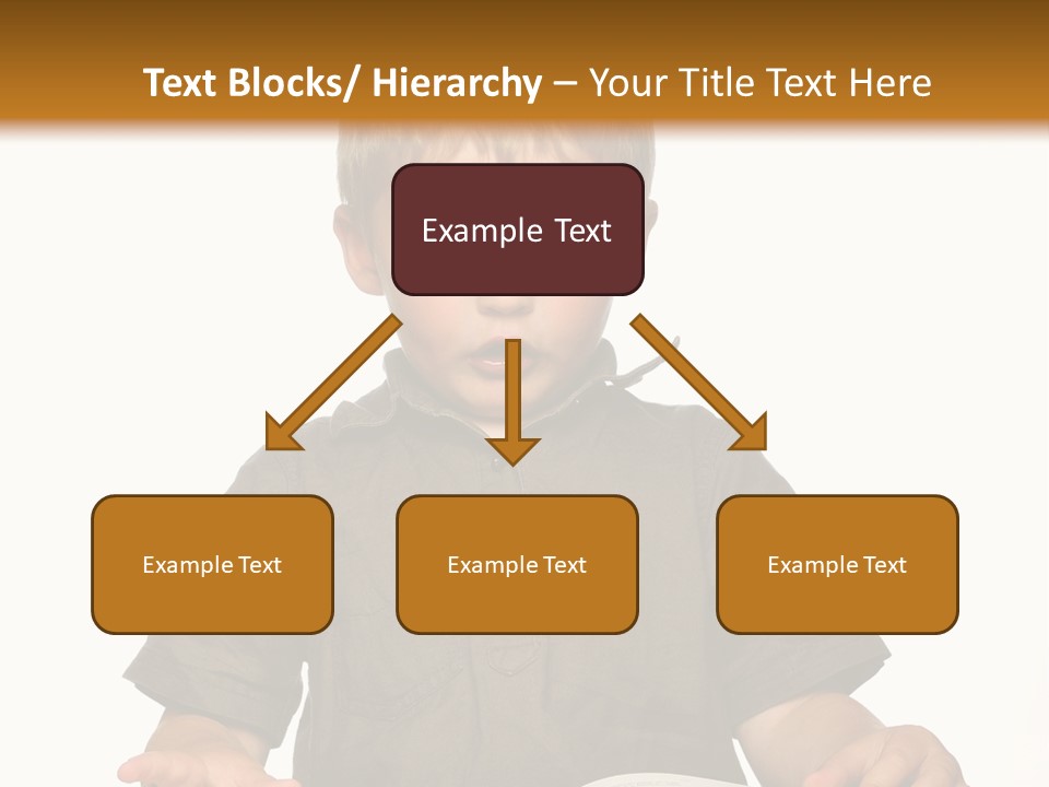 Little Boy Hard At Work PowerPoint Template