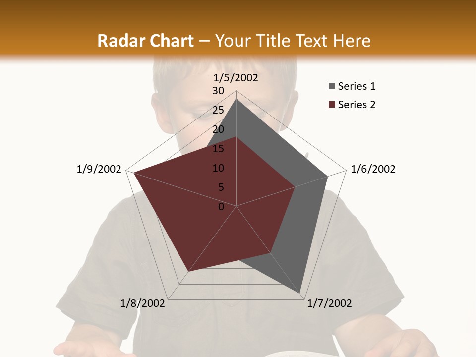 Little Boy Hard At Work PowerPoint Template