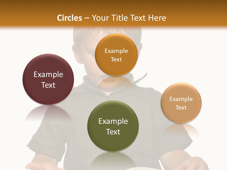 Little Boy Hard At Work PowerPoint Template