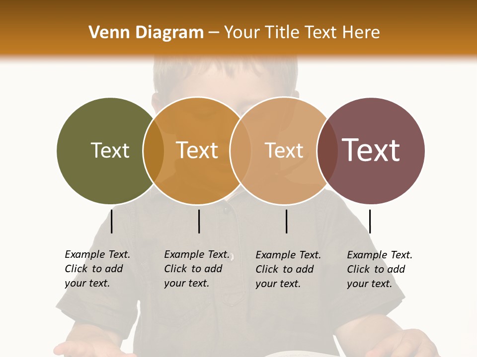 Little Boy Hard At Work PowerPoint Template