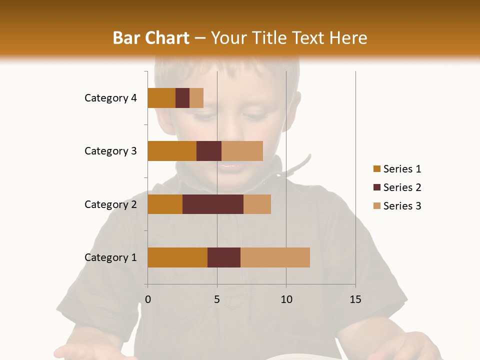 Little Boy Hard At Work PowerPoint Template
