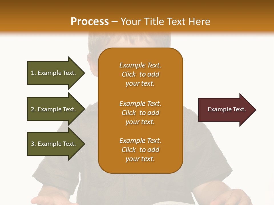 Little Boy Hard At Work PowerPoint Template