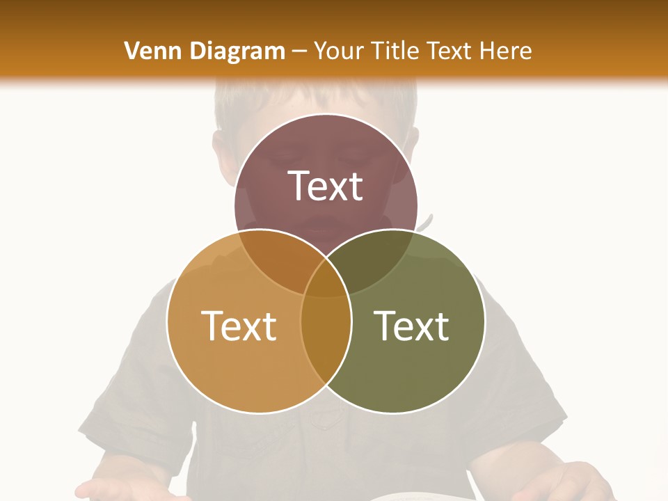 Little Boy Hard At Work PowerPoint Template