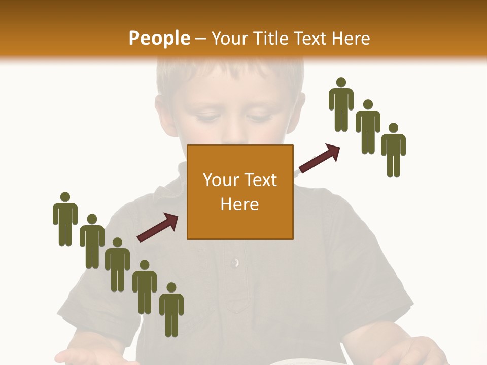Little Boy Hard At Work PowerPoint Template