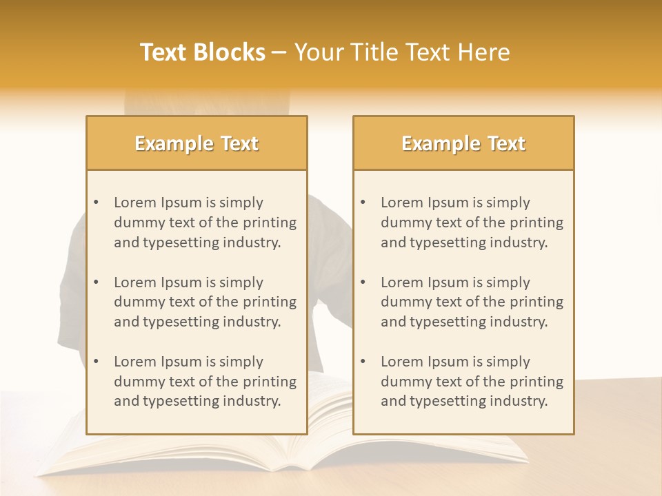 Little Boy Hard At Work PowerPoint Template