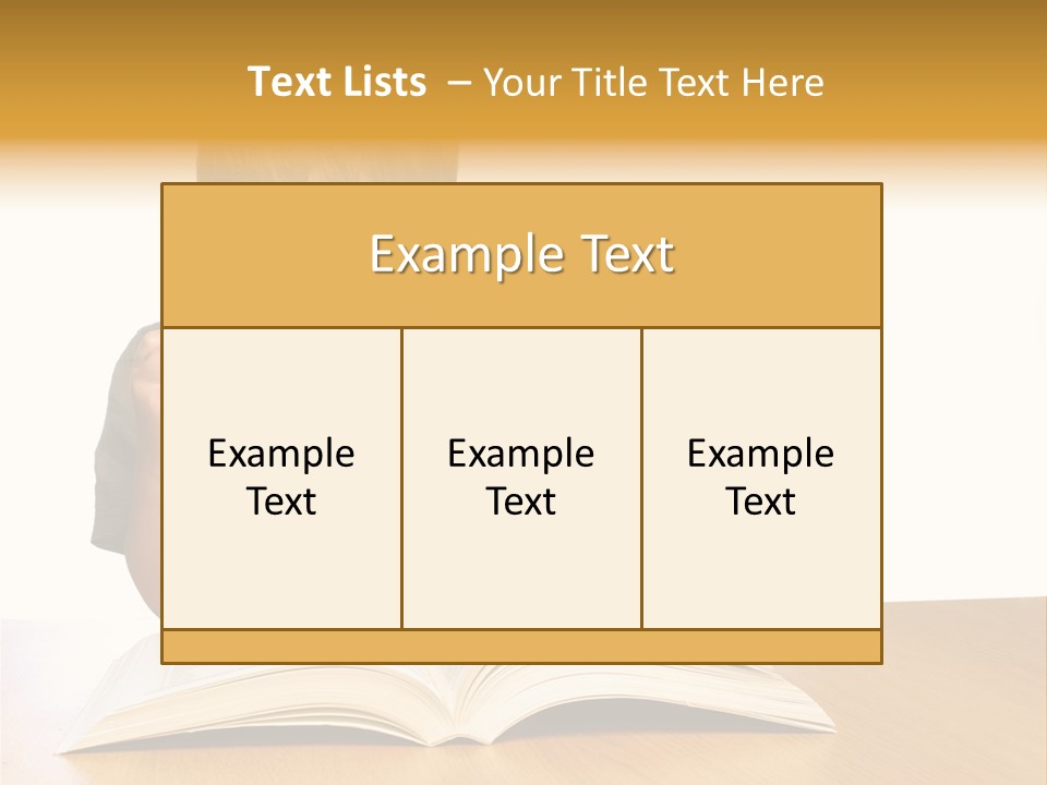 Little Boy Hard At Work PowerPoint Template
