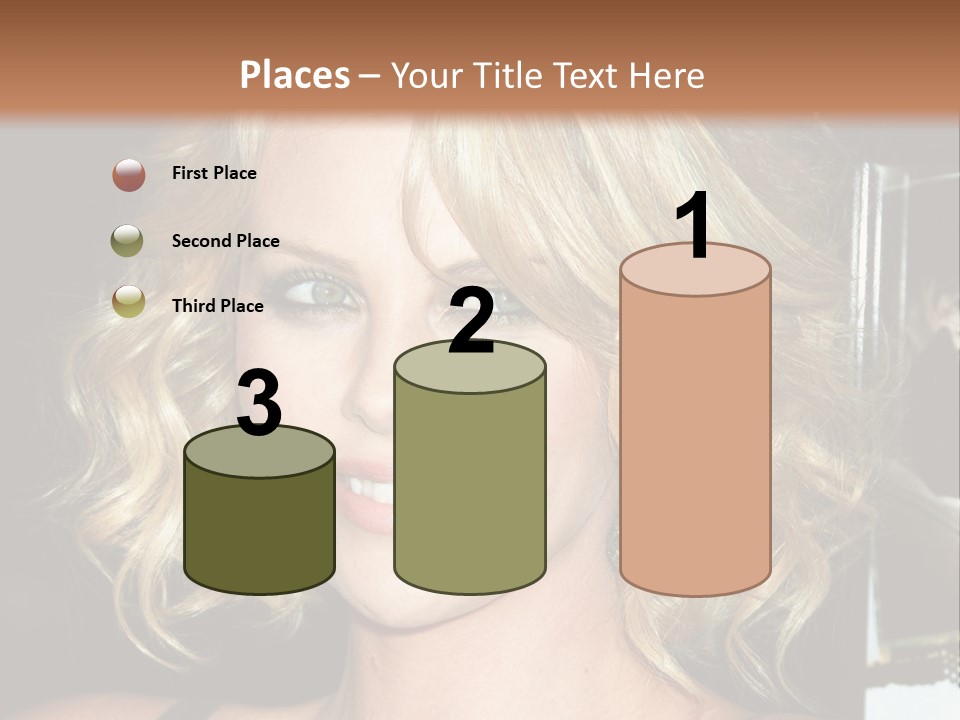 Hollywood - 7 March: Charlize Theron At The Sleepwalking Premiere Held At The Directors Guild Of America, Hollywood. PowerPoint Template