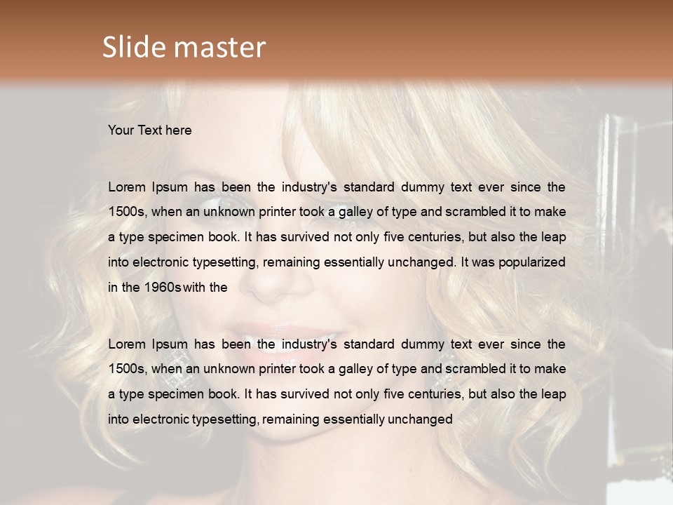 Hollywood - 7 March: Charlize Theron At The Sleepwalking Premiere Held At The Directors Guild Of America, Hollywood. PowerPoint Template