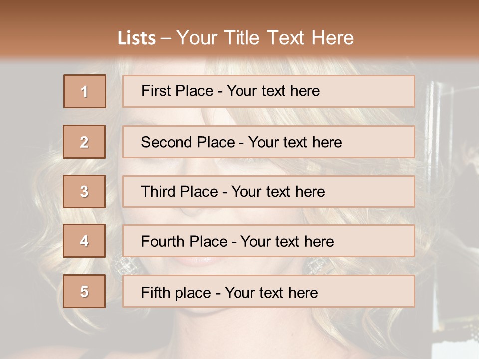 Hollywood - 7 March: Charlize Theron At The Sleepwalking Premiere Held At The Directors Guild Of America, Hollywood. PowerPoint Template