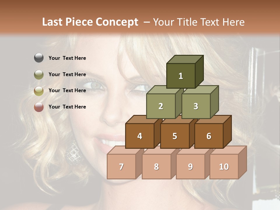 Hollywood - 7 March: Charlize Theron At The Sleepwalking Premiere Held At The Directors Guild Of America, Hollywood. PowerPoint Template