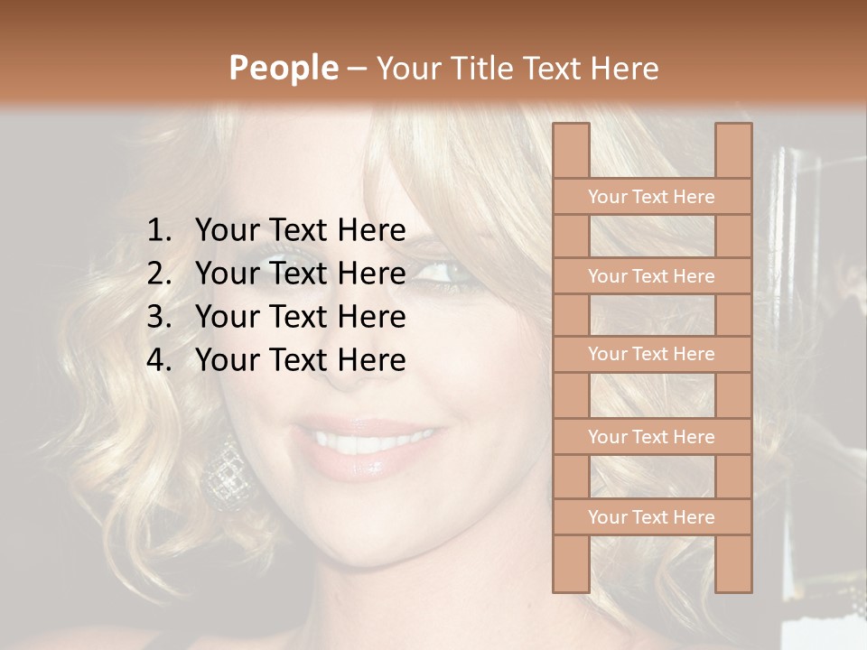 Hollywood - 7 March: Charlize Theron At The Sleepwalking Premiere Held At The Directors Guild Of America, Hollywood. PowerPoint Template