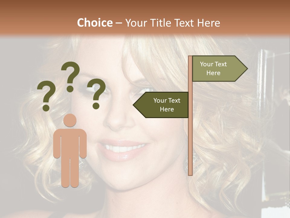 Hollywood - 7 March: Charlize Theron At The Sleepwalking Premiere Held At The Directors Guild Of America, Hollywood. PowerPoint Template