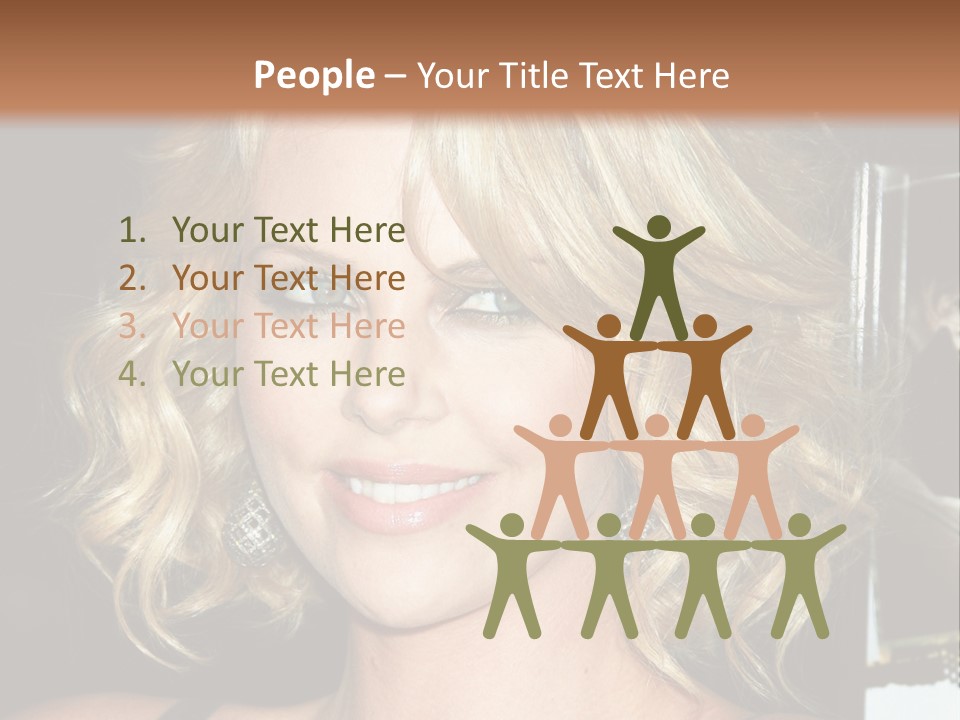 Hollywood - 7 March: Charlize Theron At The Sleepwalking Premiere Held At The Directors Guild Of America, Hollywood. PowerPoint Template