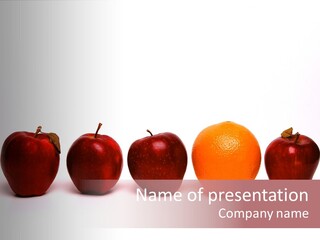 Apples & Oranges PowerPoint Template