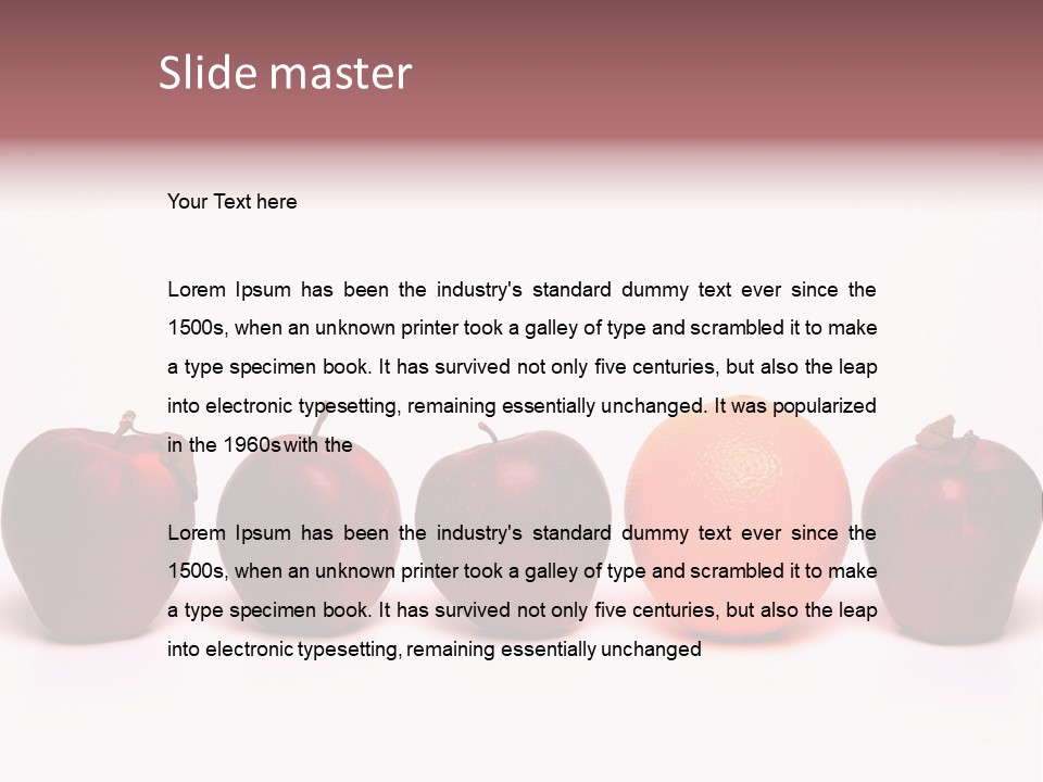 Apples & Oranges PowerPoint Template